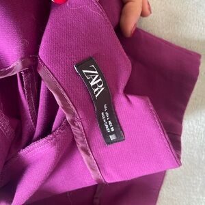 Zara Purple High Waisted Pants